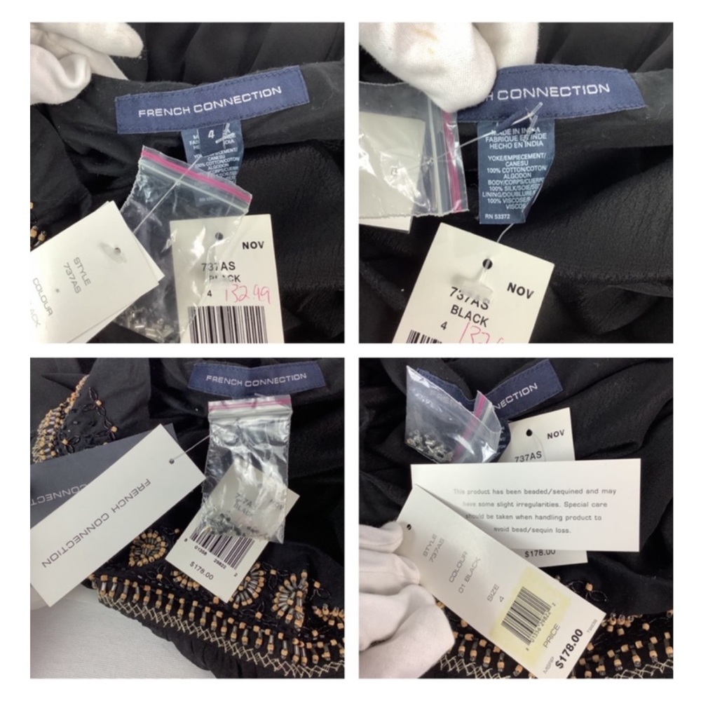 🛍️# 857 NWT French Connection Silk Skirt - Picture 11 of 13